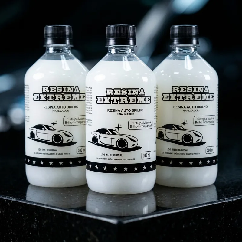 Kit 3 Frascos Resina Automotiva